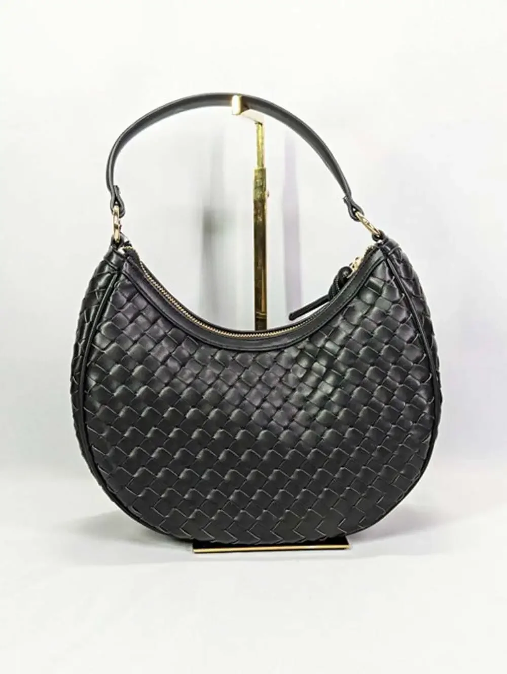On 34th Women's Woven Crossbody Hobo in Black (MSRP $90)
